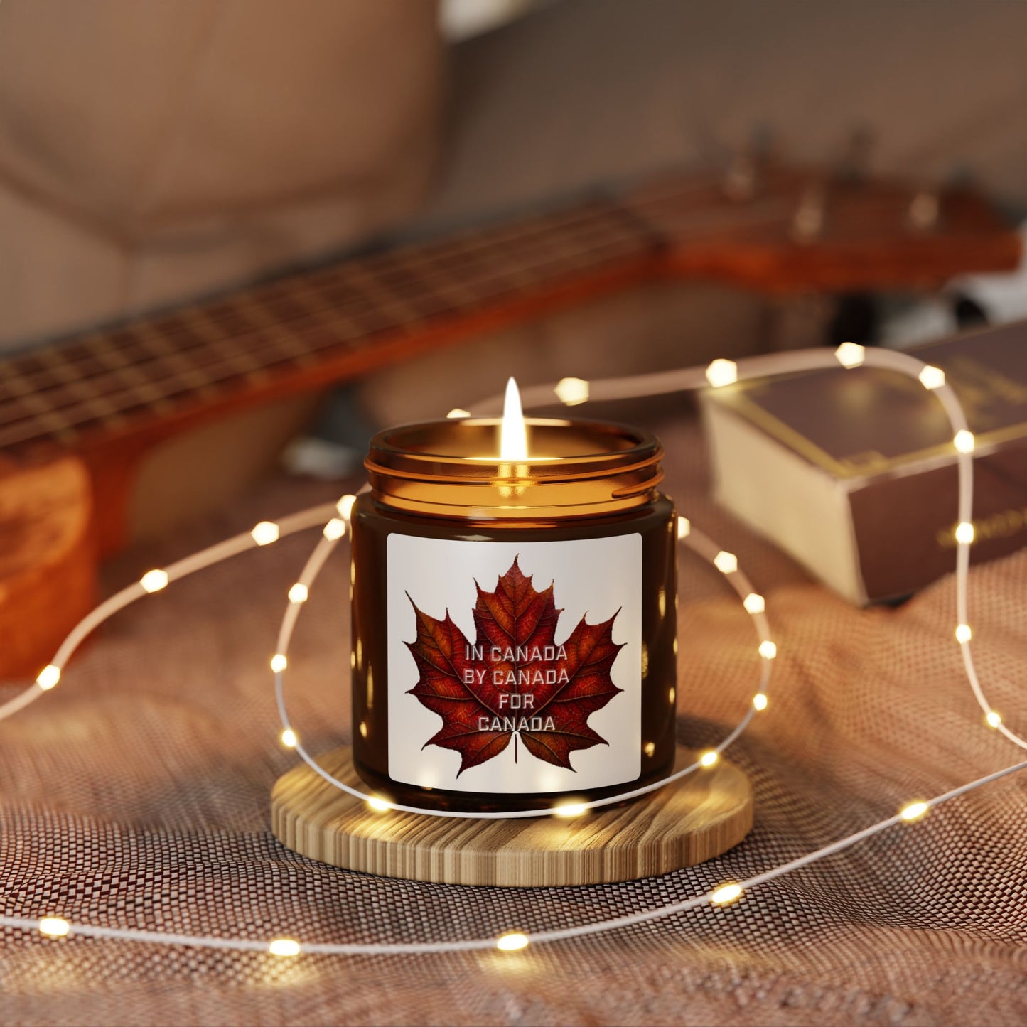 SC-In Canada -Scented Soy Candle (Multi-Size, Amber Jar)