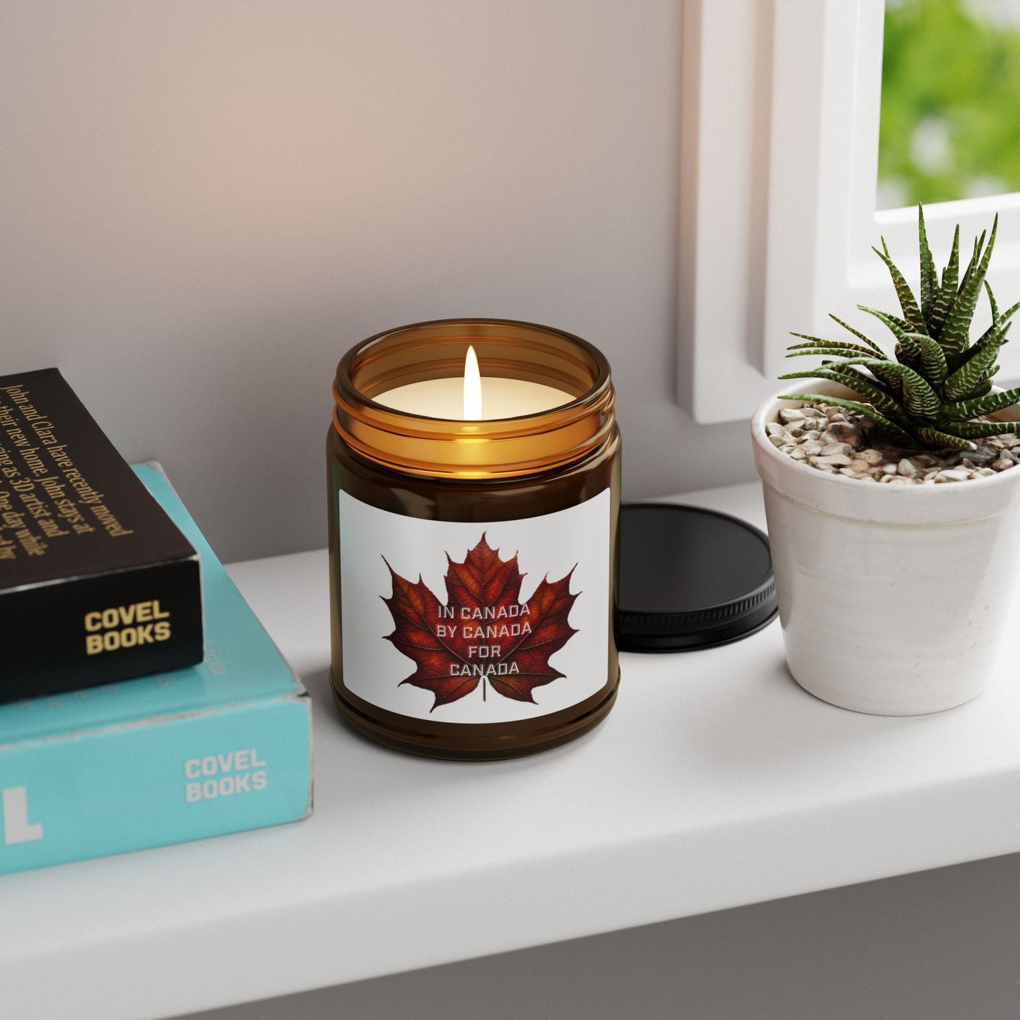 SC-In Canada -Scented Soy Candle (Multi-Size, Amber Jar)