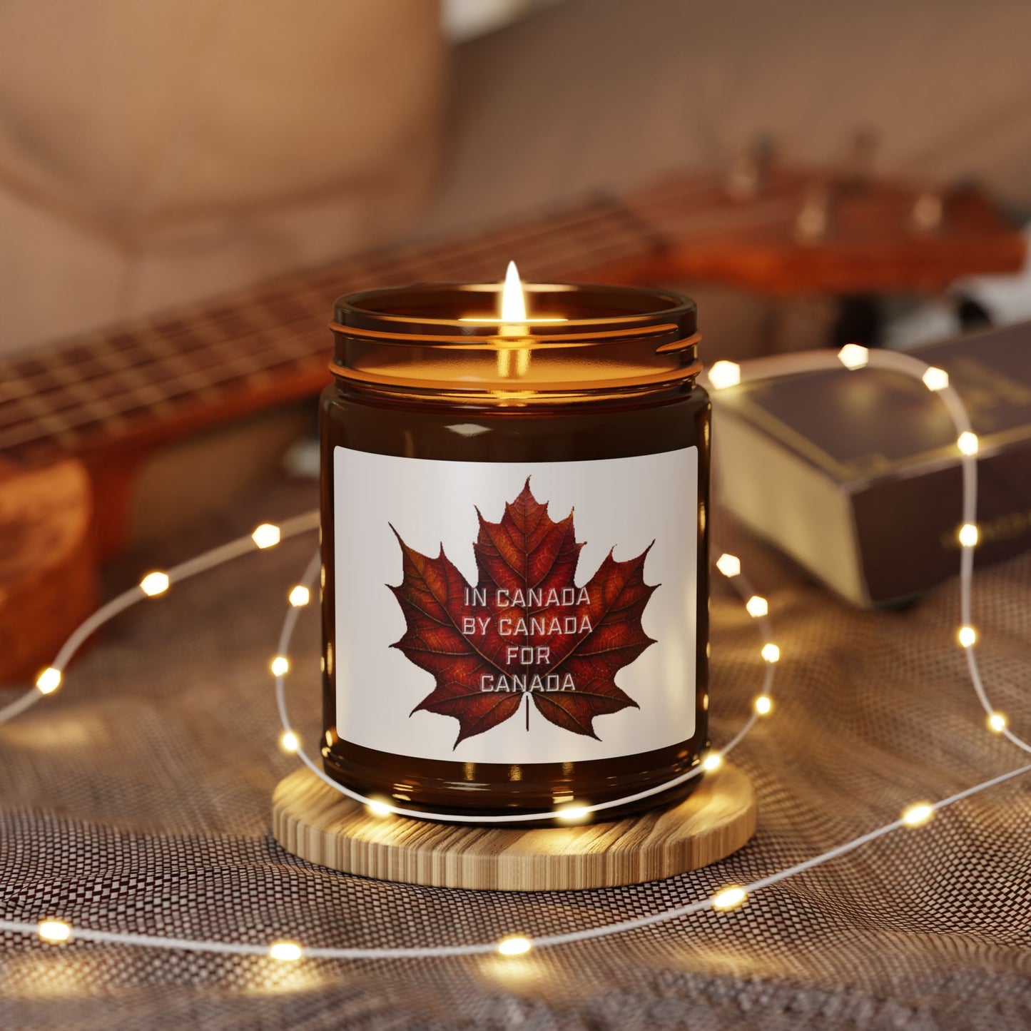 SC-In Canada -Scented Soy Candle (Multi-Size, Amber Jar)