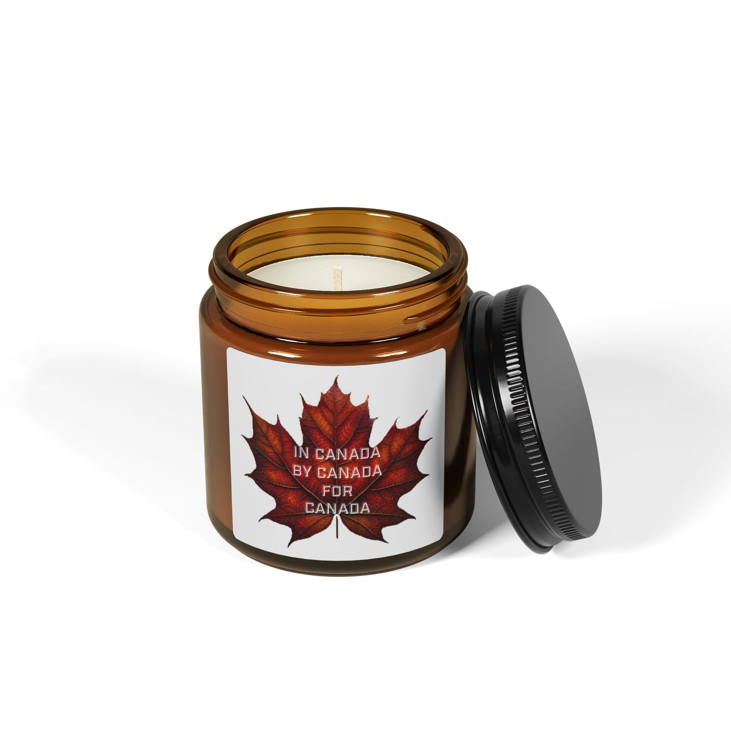 SC-In Canada -Scented Soy Candle (Multi-Size, Amber Jar)