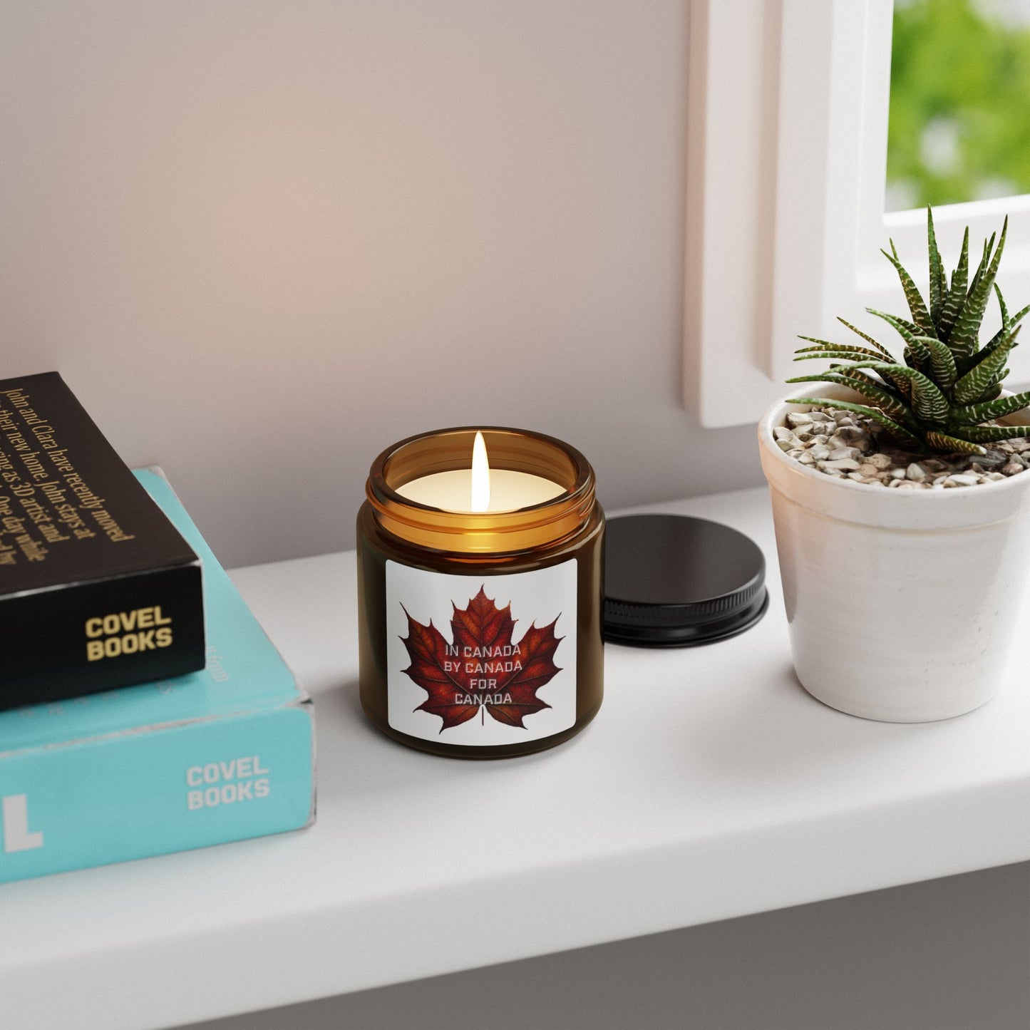 SC-In Canada -Scented Soy Candle (Multi-Size, Amber Jar)