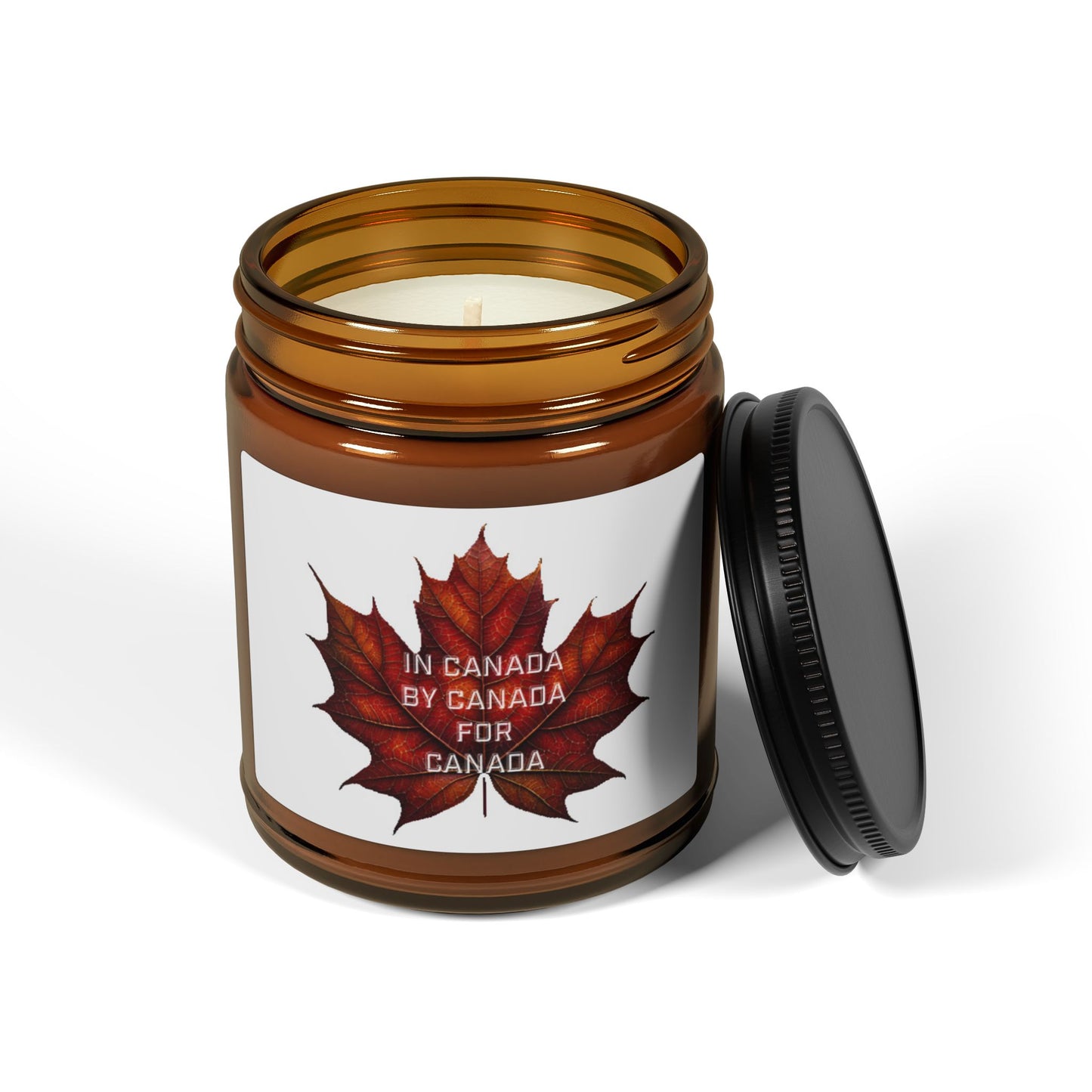 SC-In Canada -Scented Soy Candle (Multi-Size, Amber Jar)